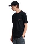 The Quiksilver Mens Tap In T-Shirt in Black