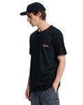 The Quiksilver Mens Tap In T-Shirt in Black
