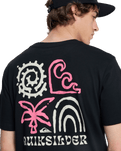 The Quiksilver Mens Tap In T-Shirt in Black