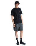 The Quiksilver Mens Tap In T-Shirt in Black