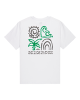The Quiksilver Mens Tap In T-Shirt in White