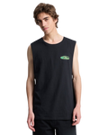 The Quiksilver Mens EV Quikglobe Muscle Vest in Black