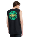 The Quiksilver Mens EV Quikglobe Muscle Vest in Black