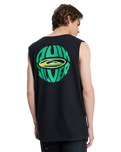 The Quiksilver Mens EV Quikglobe Muscle Vest in Black