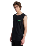 The Quiksilver Mens EV Quikglobe Muscle Vest in Black