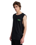 The Quiksilver Mens EV Quikglobe Muscle Vest in Black