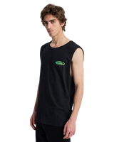 The Quiksilver Mens EV Quikglobe Muscle Vest in Black