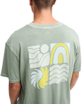 The Quiksilver Mens EVO Vibes T-Shirt in Iceberg Green
