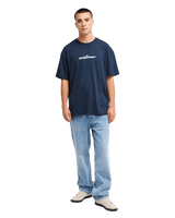 The Quiksilver Mens Slacker T-Shirt in Dark Navy