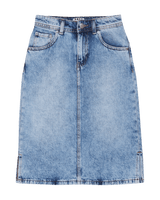The Roxy Girls Girls Glossy Candy Mid Skirt in Beau Blue