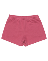 The Roxy Girls Girls Surf Feeling Terry Jogger Shorts in Heather Rose