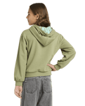 Girls Hope You Trust 2 Hoodie in Oil Green