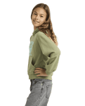 Girls Hope You Trust 2 Hoodie in Oil Green