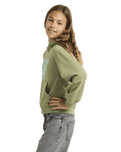 Girls Hope You Trust 2 Hoodie in Oil Green