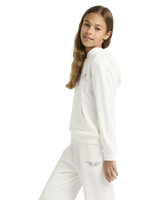 The Roxy Girls Girls Surf Feeling Hoodie in Coconut Milk