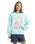 The Roxy Girls Girls Lineup Sweatshirt in Aqua Splash