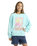 The Roxy Girls Girls Lineup Sweatshirt in Aqua Splash