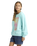 The Roxy Girls Girls Lineup Sweatshirt in Aqua Splash
