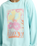 The Roxy Girls Girls Lineup Sweatshirt in Aqua Splash