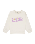 The Roxy Girls Girls Morning Hike Sweatshirt in Coconut Milk