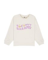 The Roxy Girls Girls Morning Hike Sweatshirt in Coconut Milk