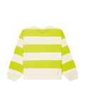The Roxy Girls Girls Little Things Sweatshirt in Daiquiry Green Strictly Stripe