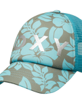 Girls Honey Coconut Trucker Cap in Oil Green