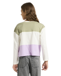 The Roxy Girls Girls Sundaze Sprit Sweatshirt in Coconut Milk