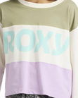 The Roxy Girls Girls Sundaze Sprit Sweatshirt in Coconut Milk