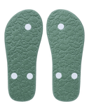 Girls Pebbles VII Flip Flops in Gold & Turquoise