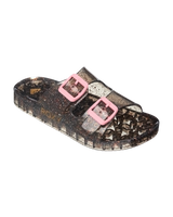 The Roxy Girls Girls Kattie Glitter Sandals in Black & Multi