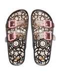 The Roxy Girls Girls Kattie Glitter Sandals in Black & Multi