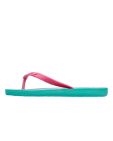 Girls Tahiti VII Flip Flops in Light Green & Magenta