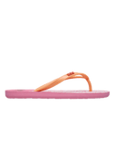 Girls Viva Stamp Flip Flops in Oak & Gold