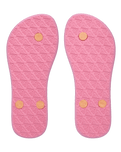 Girls Viva Stamp Flip Flops in Oak & Gold