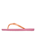 Girls Viva Stamp Flip Flops in Oak & Gold