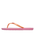 Girls Viva Stamp Flip Flops in Oak & Gold