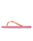 Girls Viva Stamp Flip Flops in Oak & Gold