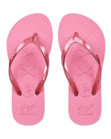 Girls Viva Sparkle Flip Flops in Plumeria
