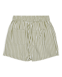 Girls Lekeitio Bay Printed Walkshorts in Oil Green