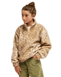 The Roxy Girls Girls Calling All My Girls 1/4 Fleece Jacket in Wild Side