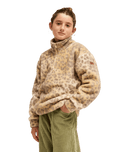 The Roxy Girls Girls Calling All My Girls 1/4 Fleece Jacket in Wild Side