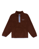 The Roxy Girls Girls Lucky Girl 1/4 Zip Fleece in Tiramisu