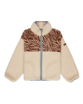 The Roxy Girls Girls For The Homies Zip Fleece Jacket in Parchment