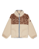 The Roxy Girls Girls For The Homies Zip Fleece Jacket in Parchment