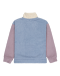 The Roxy Girls Girls Lazy Weekend 1/4 Zip Fleece Jacket in Blue Blizzard