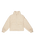Girls Blurry Cloud Zip Fleece Jacket in Parchment