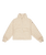 Girls Blurry Cloud Zip Fleece Jacket in Parchment