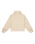 Girls Blurry Cloud Zip Fleece Jacket in Parchment