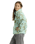 Girls Like Electricity Fleece Jacket in Oil Green